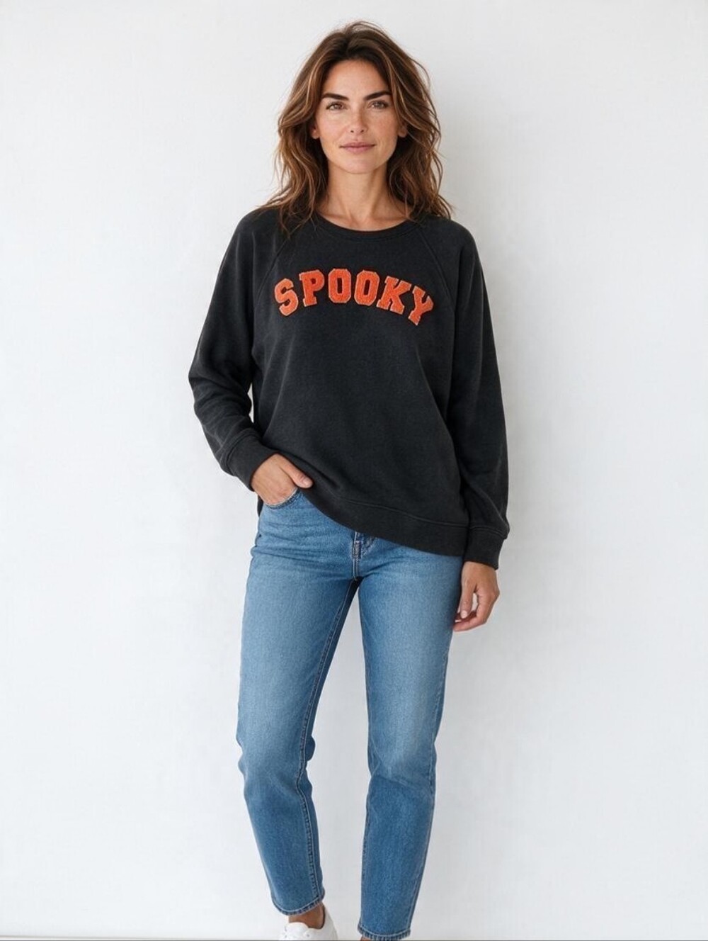 Philosophy By Republic Halloween SPOOKY Women’s Sweatshirt Long Sleeve 1X